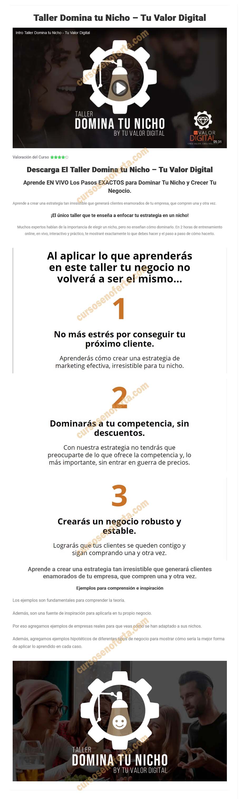 Taller domina tu nicho