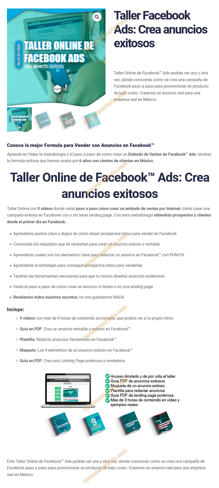 Taller Facebook Ads crea anuncios exitosos - jamlo