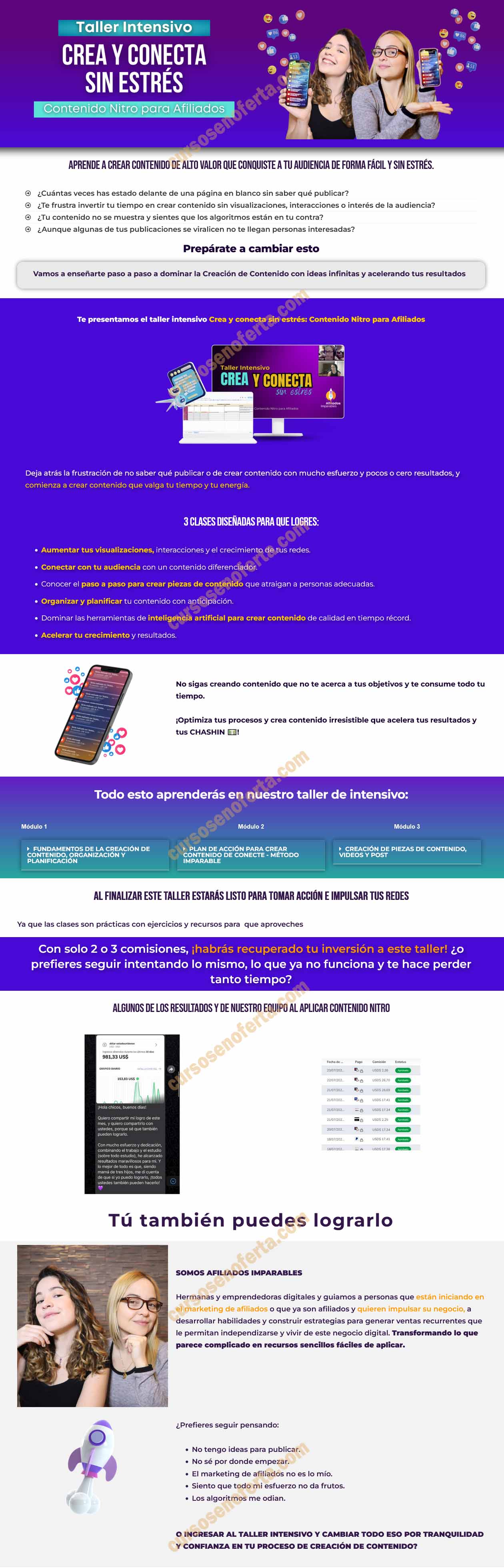 Taller intensivo crea y conecta sin estrés