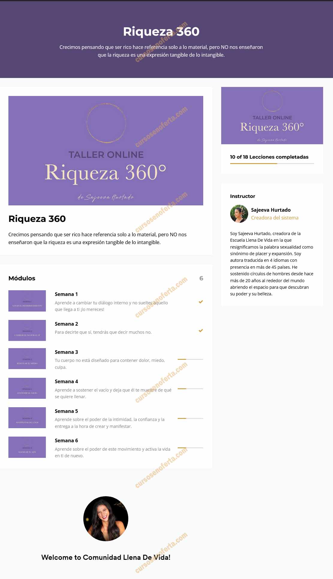 Taller Online Riqueza 360 - Sajeeva Hurtado
