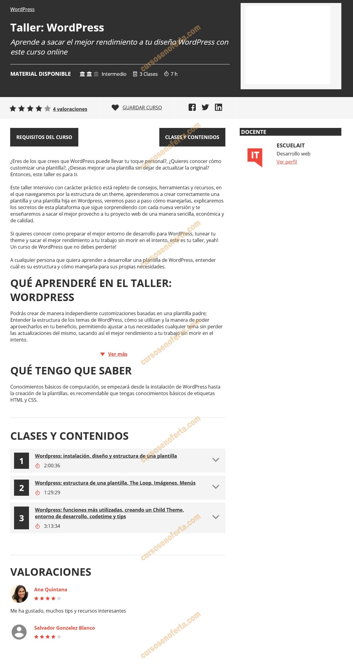 Taller WordPress - Escuela IT