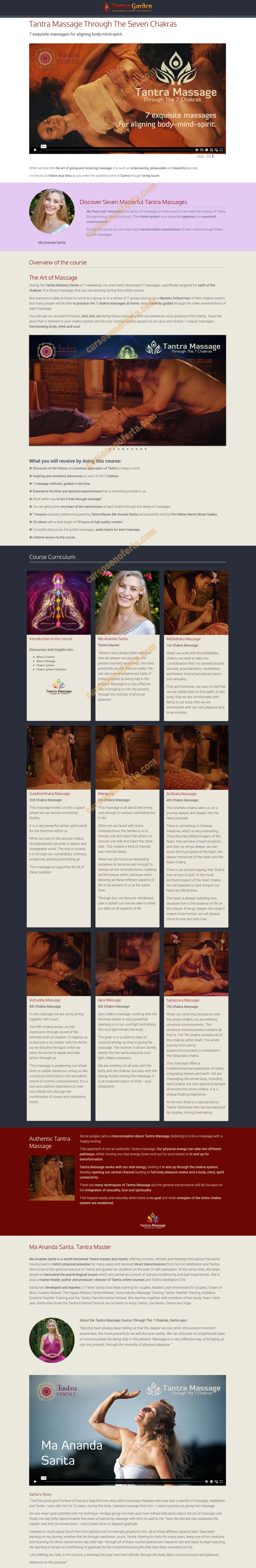 Tantra Massage Through The 7 Chakras - tantra garden