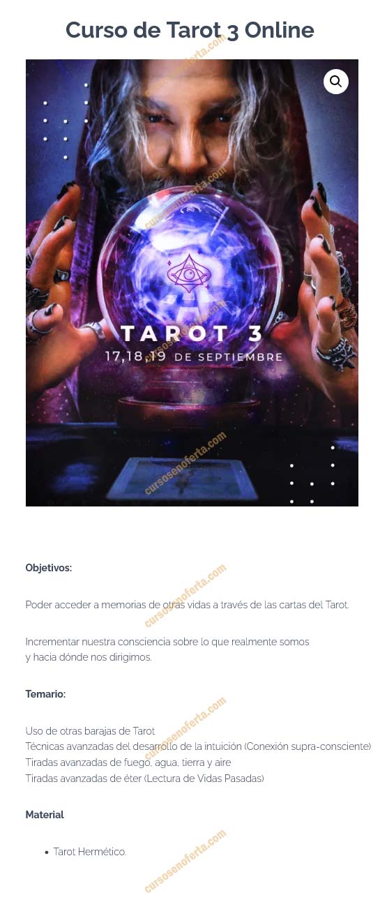 Tarot Nivel 3 - 2021