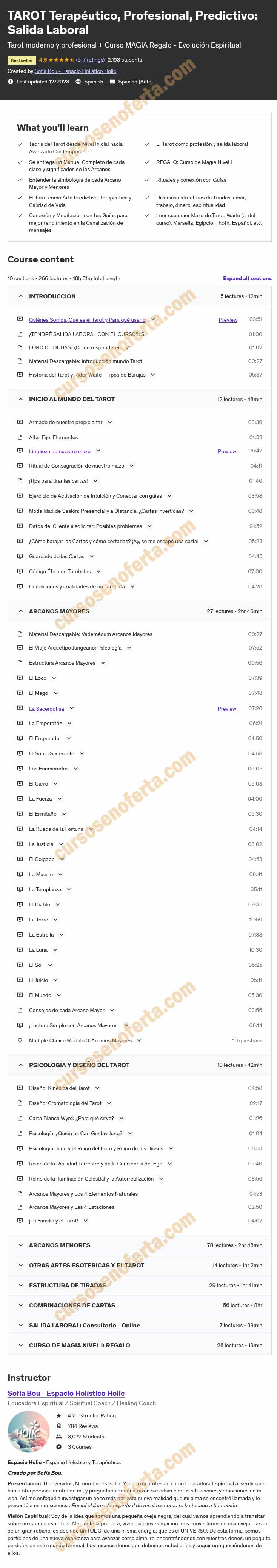 TAROT Terapéutico, Profesional, Predictivo Salida Laboral
