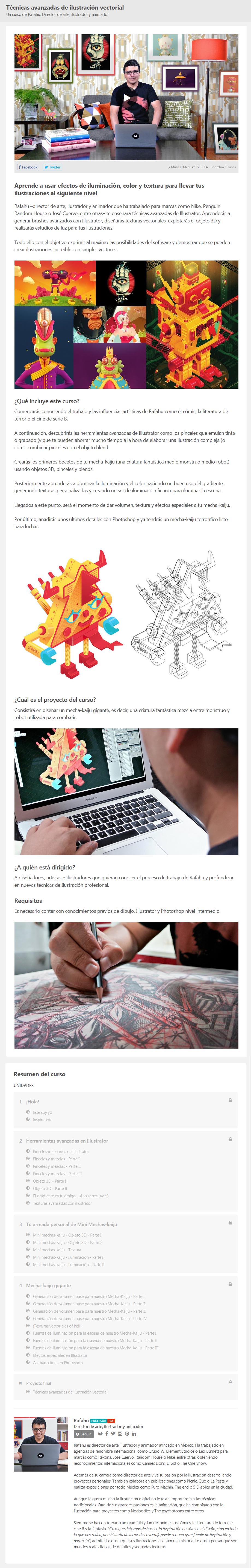 Técnicas Avanzadas de Ilustración Vectorial - rafahu
