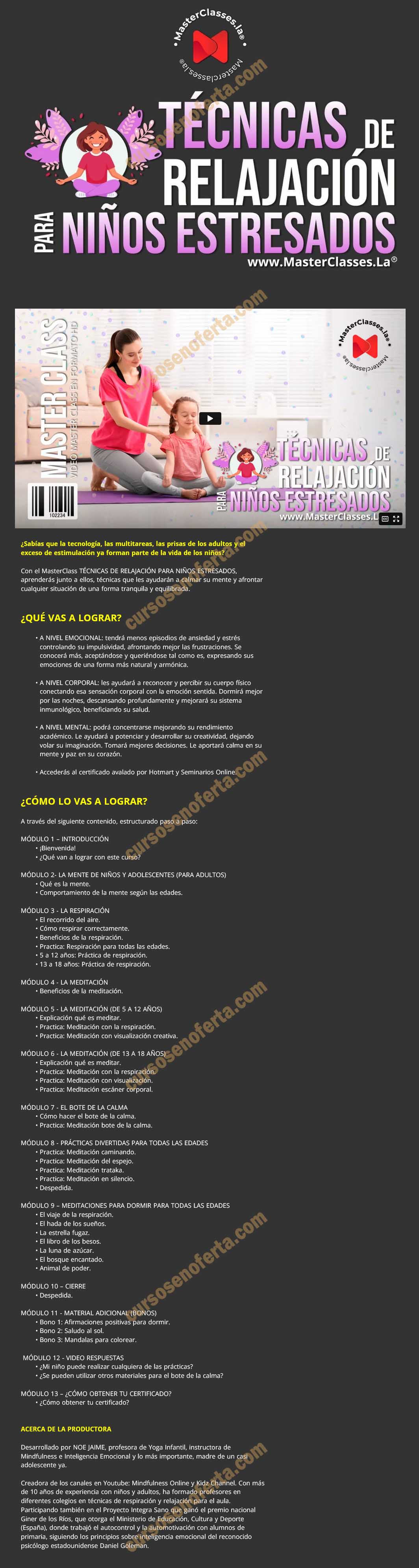 Técnicas de relajación para niños estresados
