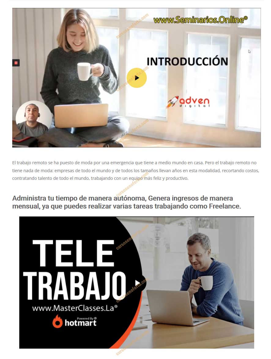 Teletrabajo masterclasses la