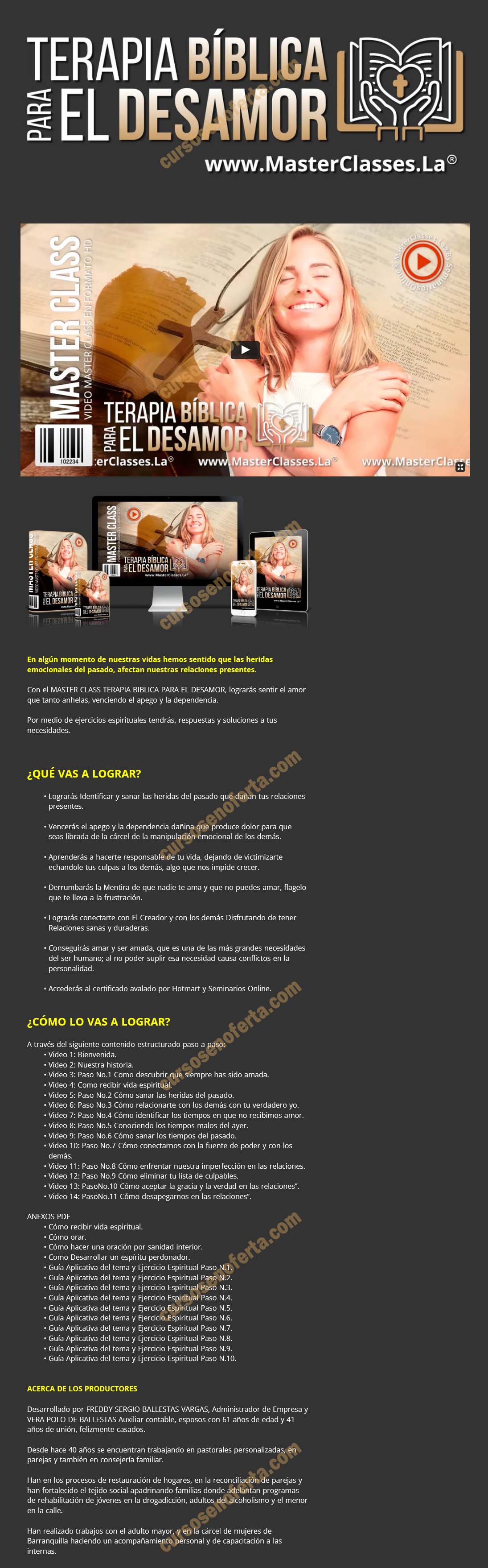 Terapia bíblica para el amor