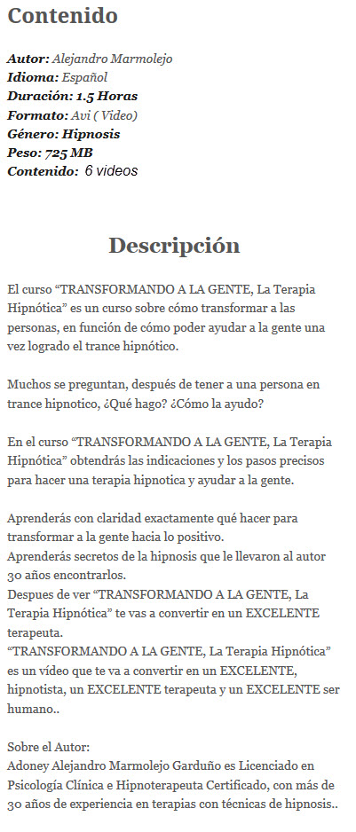 Transformando a la gente