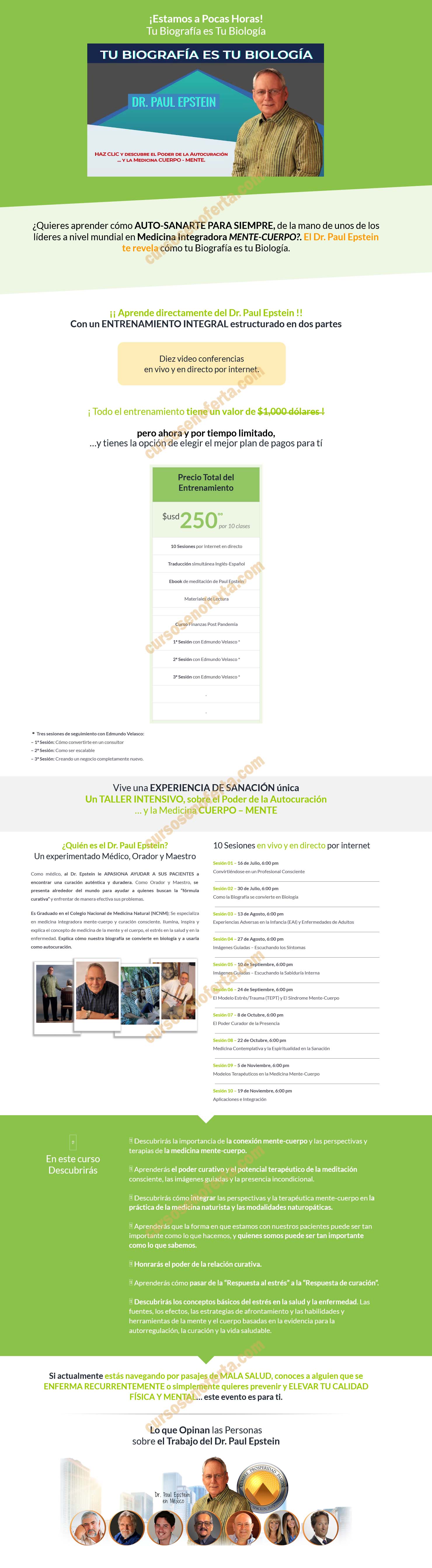 Tu Biografía es tu Biología - Sesiones 1 al 10 y Bonos
