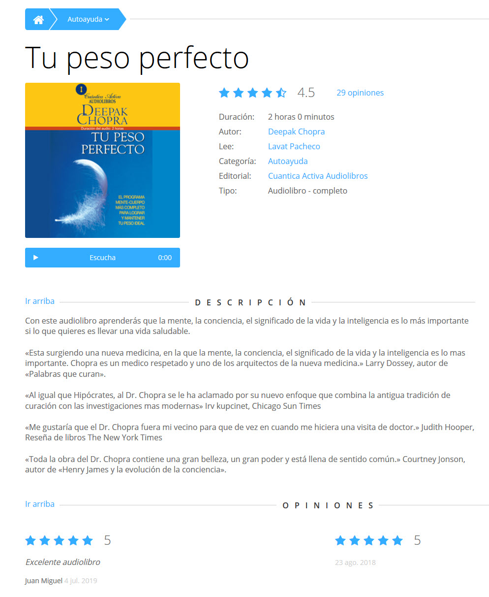 Tu peso perfecto