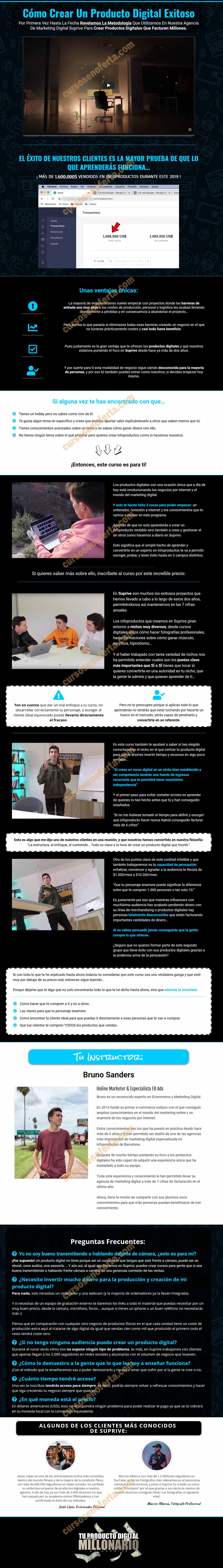 Tu Producto Digital Millonario - Bruno Sanders