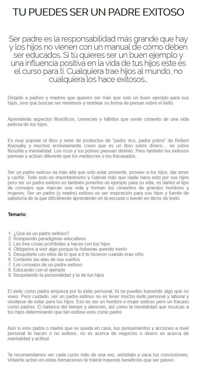 Tú Puedes Ser un Padre Exitoso