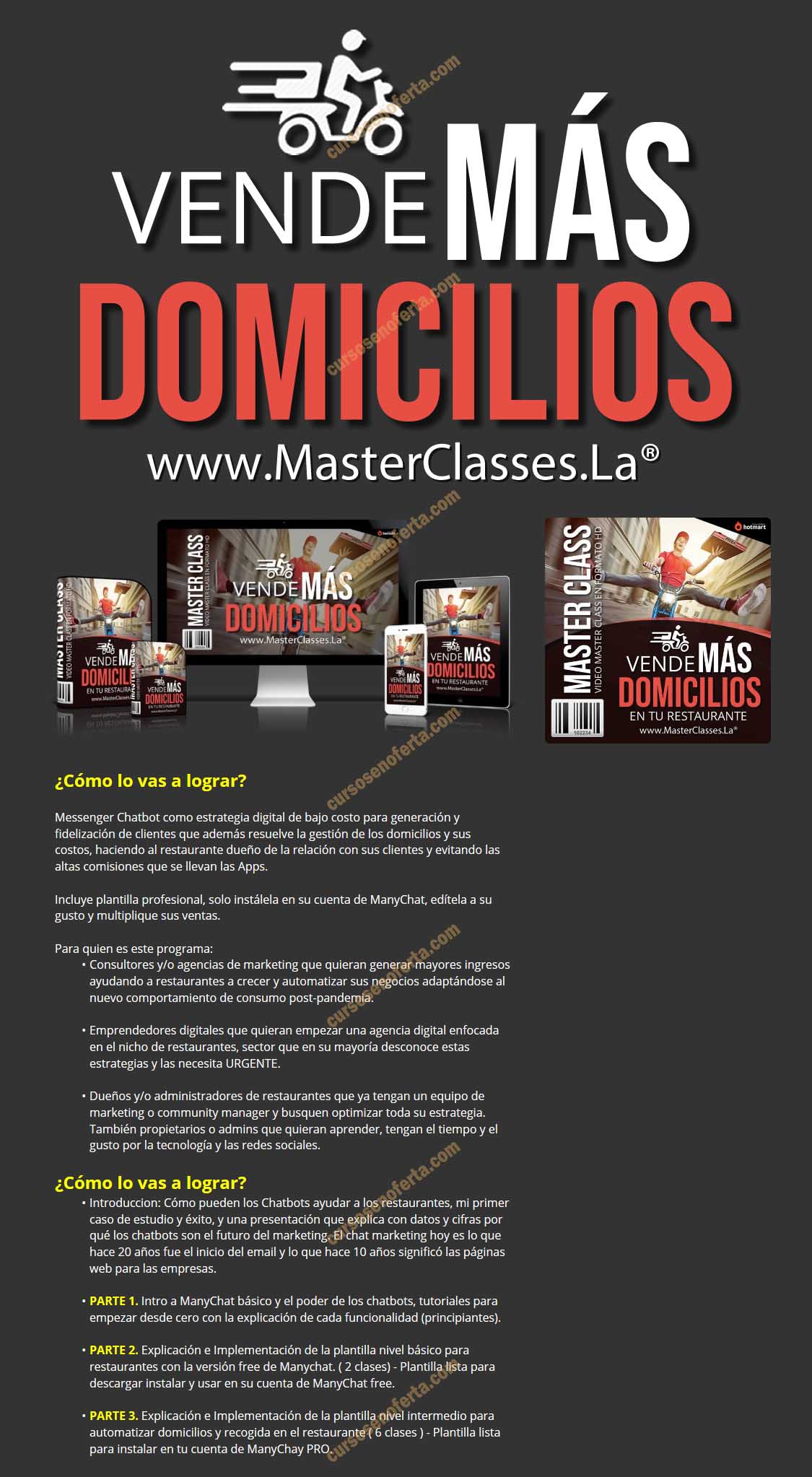 Vende más domicilios