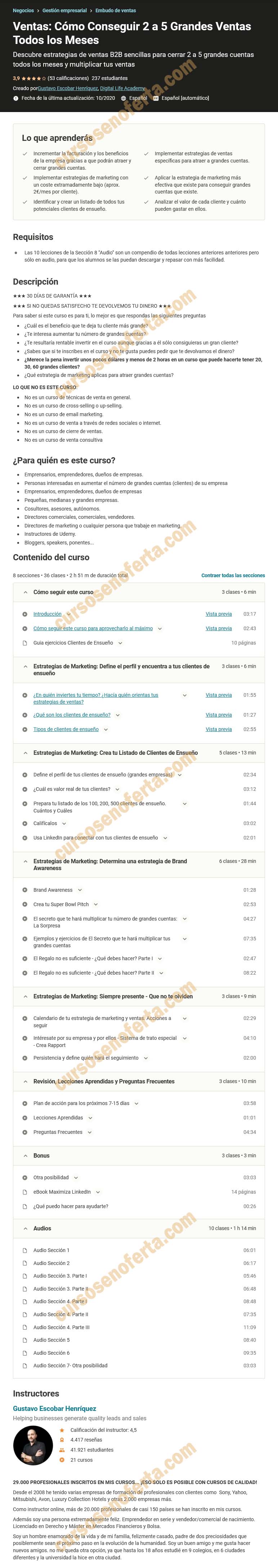 Ventas. Cómo Conseguir 2 a 5 Grandes Ventas Todos los Meses 