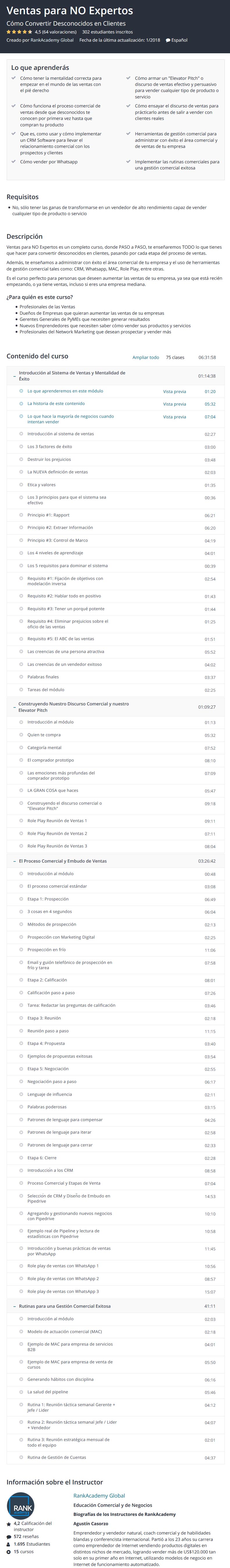 Ventas Para No Expertos