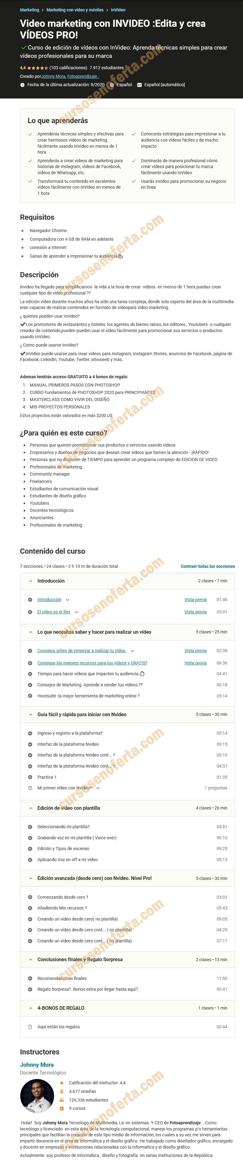 Video marketing con INVIDEO - Edita y crea VÍDEOS PRO