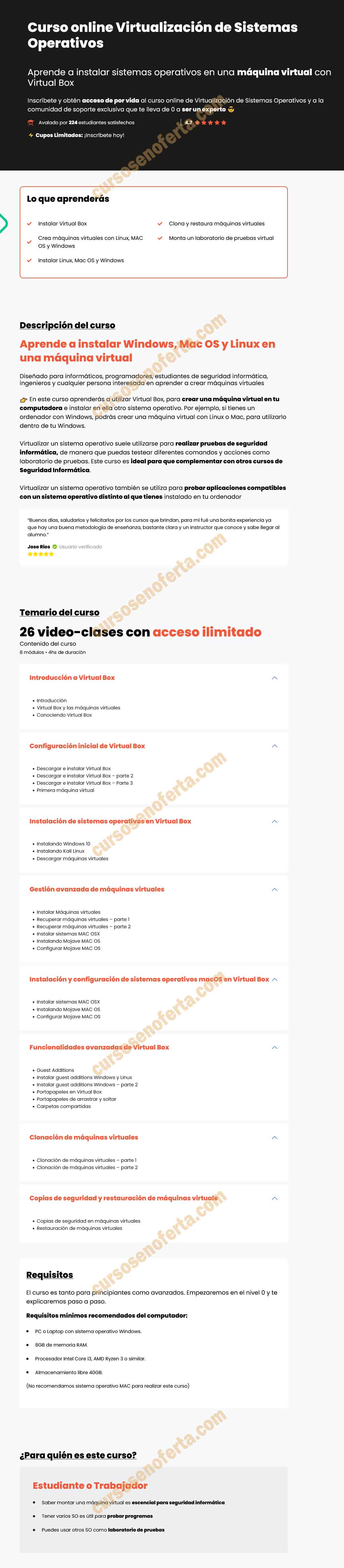 Virtualización de Sistemas Operativos - Comunidad Reparando
