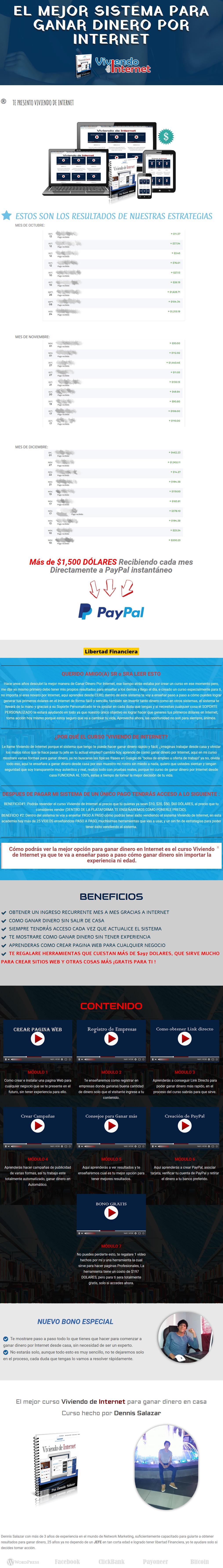 Viviendo de Internet - dennis salazar