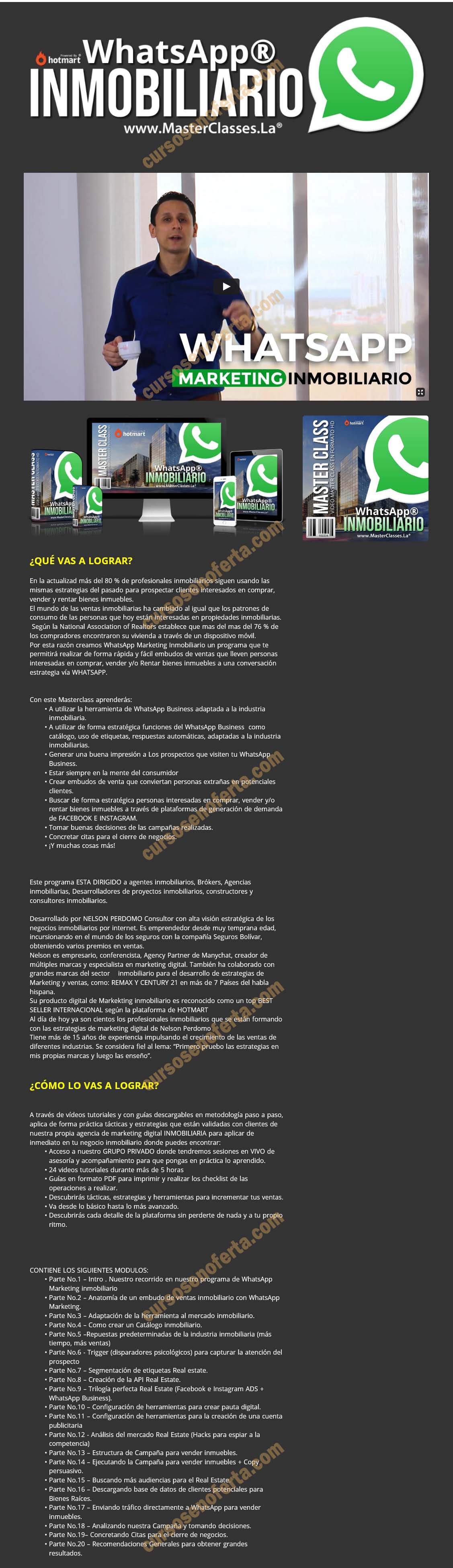 Whatsapp Inmobiliario - nelson perdomo