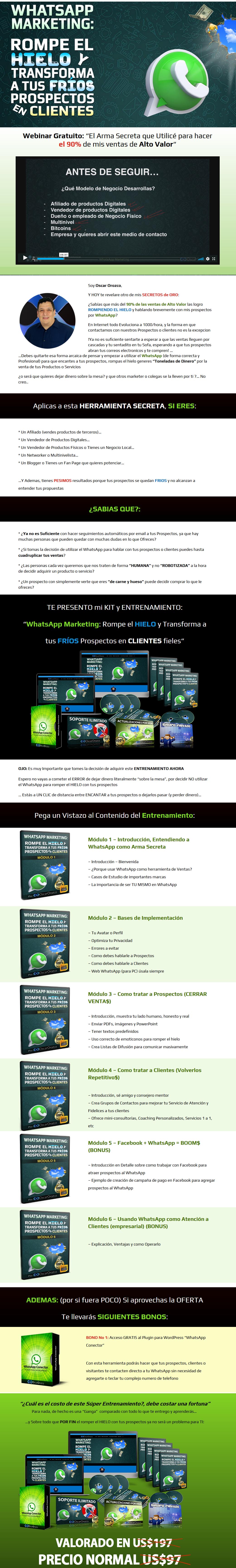 Whatsapp Marketing Rompe el Hielo - oscar orozco