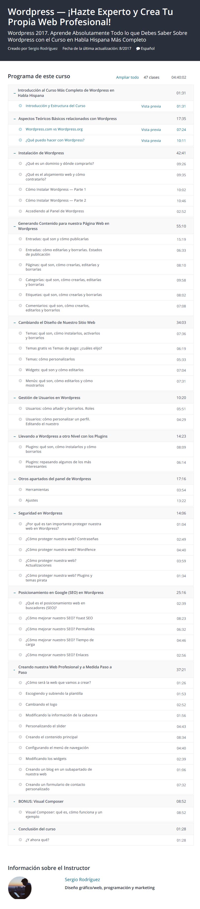 Wordpress - Hazte Experto y Crea Tu Propia Web Profesional