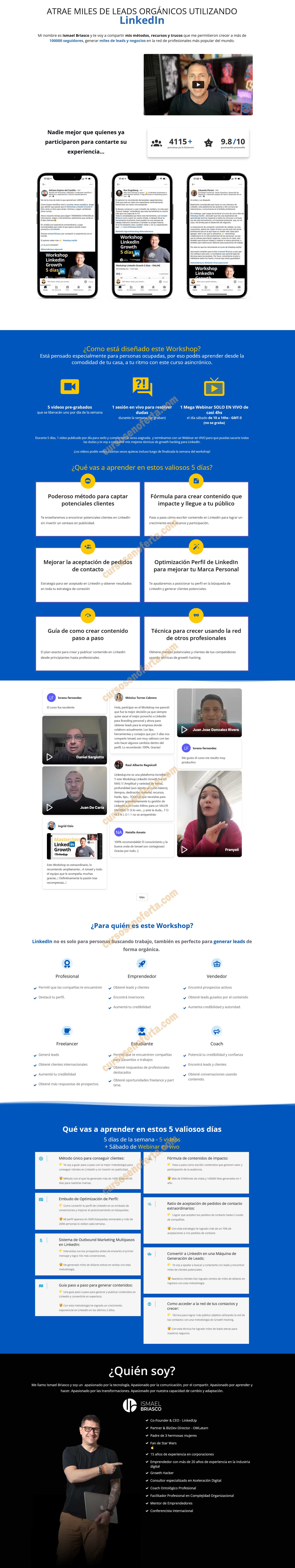 Workshop LinkedIn Growth 5 Días - ismael briasco