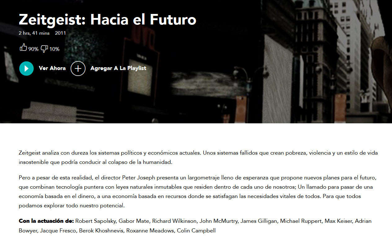 Zeitgeist. Hacia el Futuro