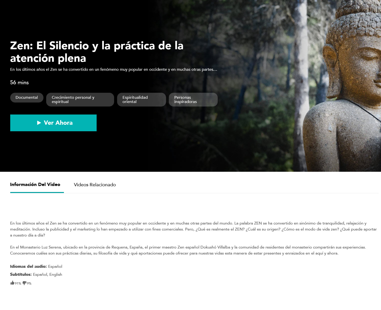 Zen el silencio y la práctica de la atención plena - Gaia