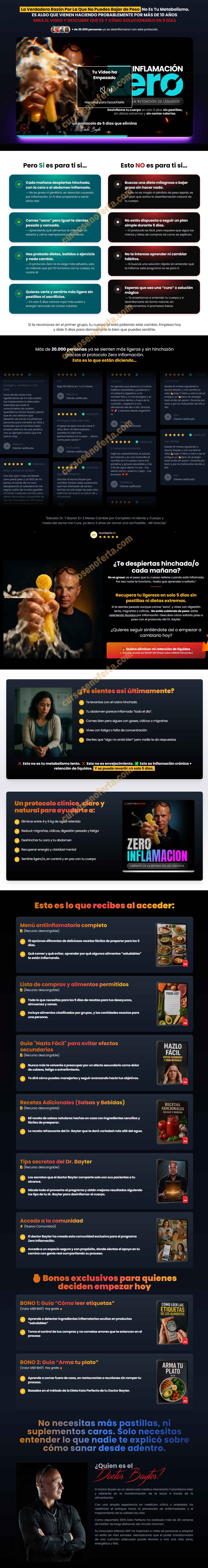 Zero Inflamación - dr bayter