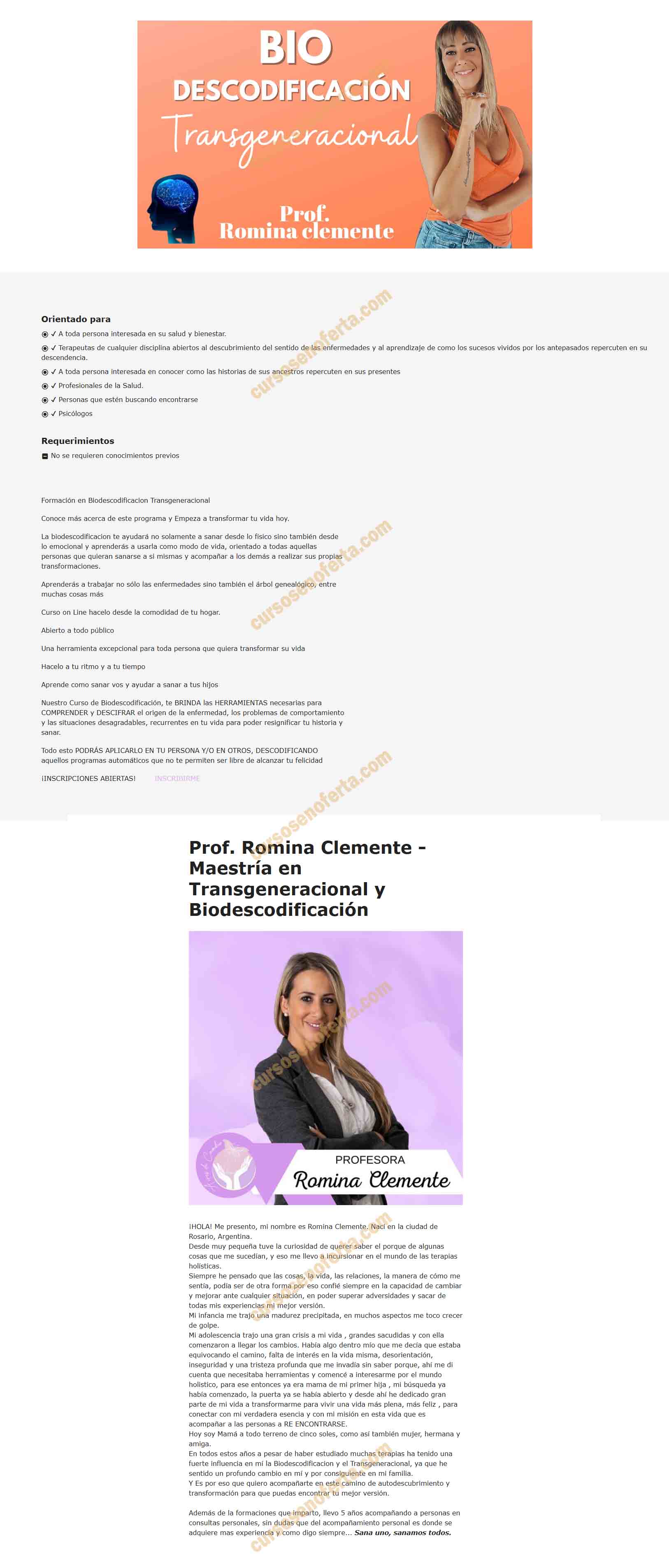 Biodescodificación Transgeneracional - romina clemente