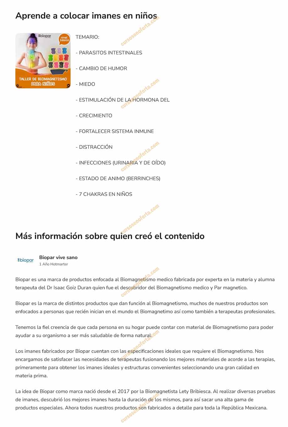 Biomagnetismo para niños - biopar vive sano