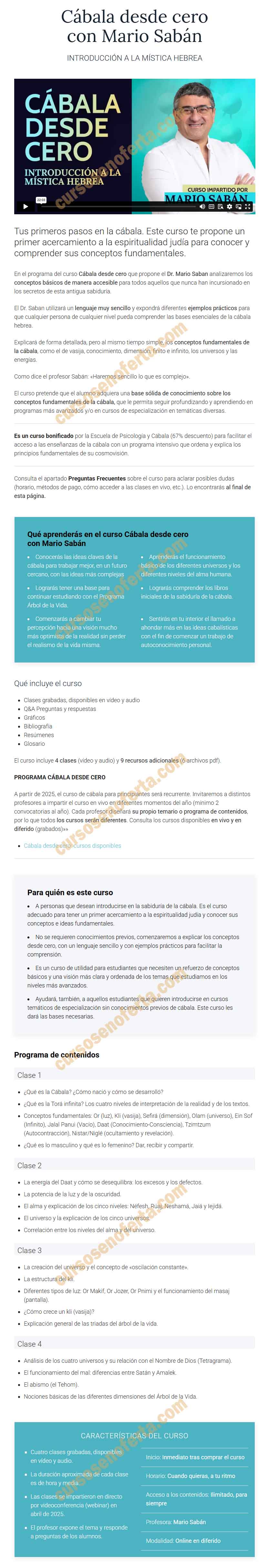 Cábala desde cero - Mario Sabán