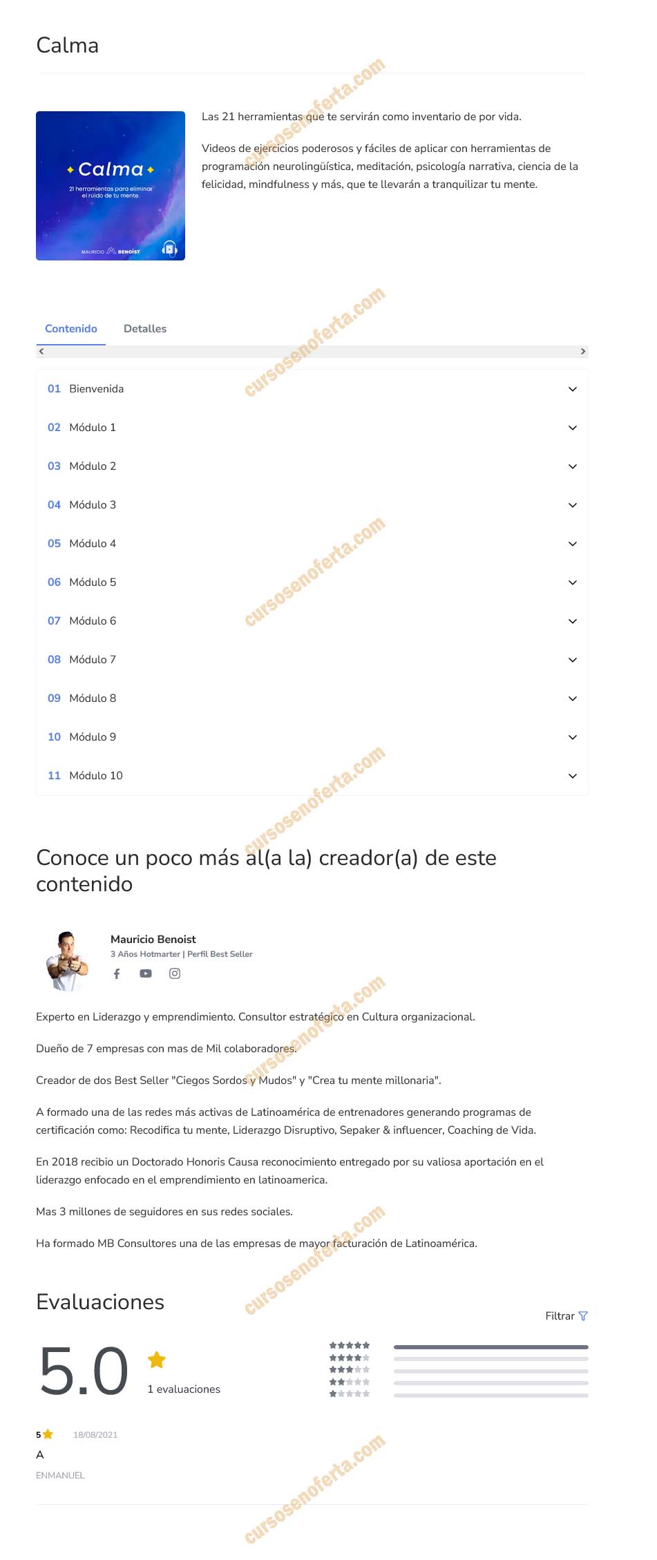 calma mauricio benoist