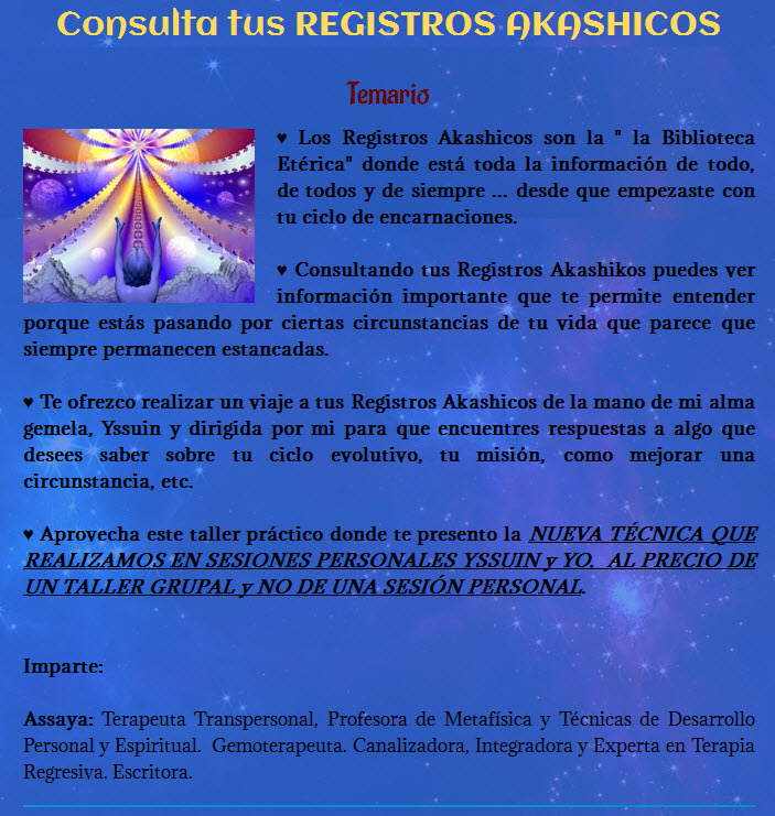 Consulta Tus Registros Akashicos - assaya