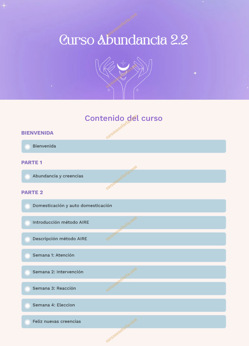 Curso Abundancia 2.2 - lunalogia