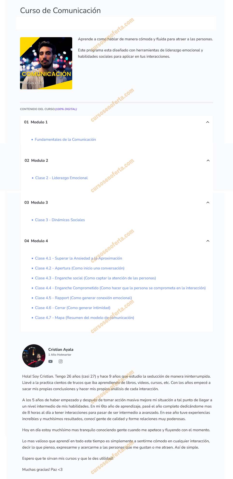 Curso de Comunicación - cristian ayala
