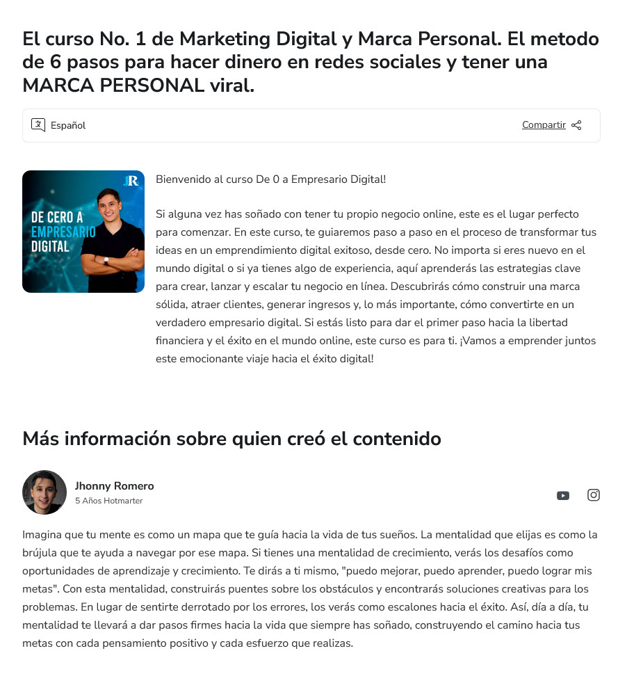 De cero a empresario digital - jhonny romero