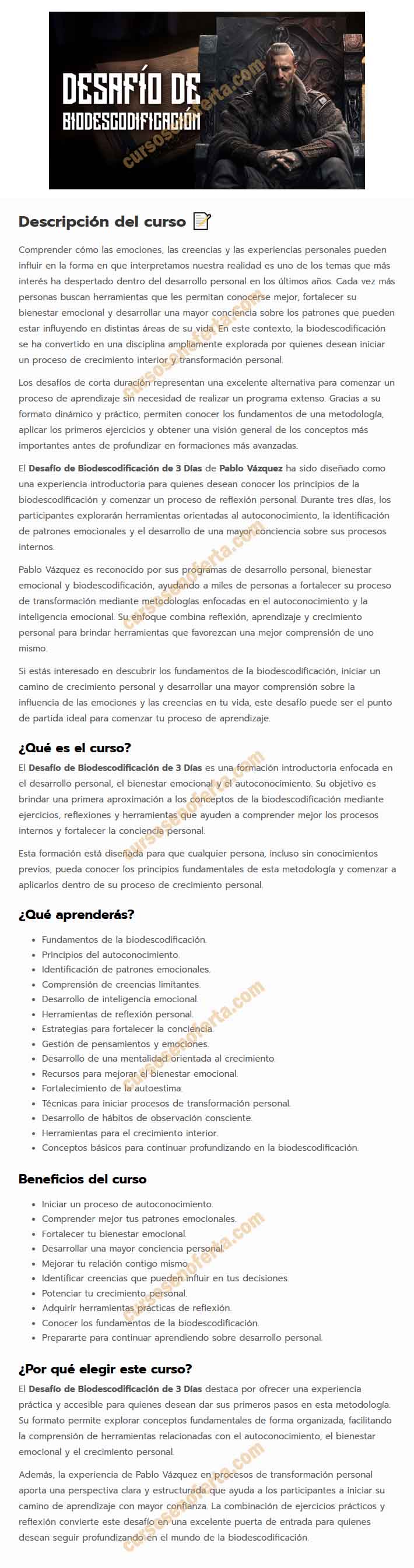 Desafío de Biodescodificacion de 3 Días - pablo vazquez kunz