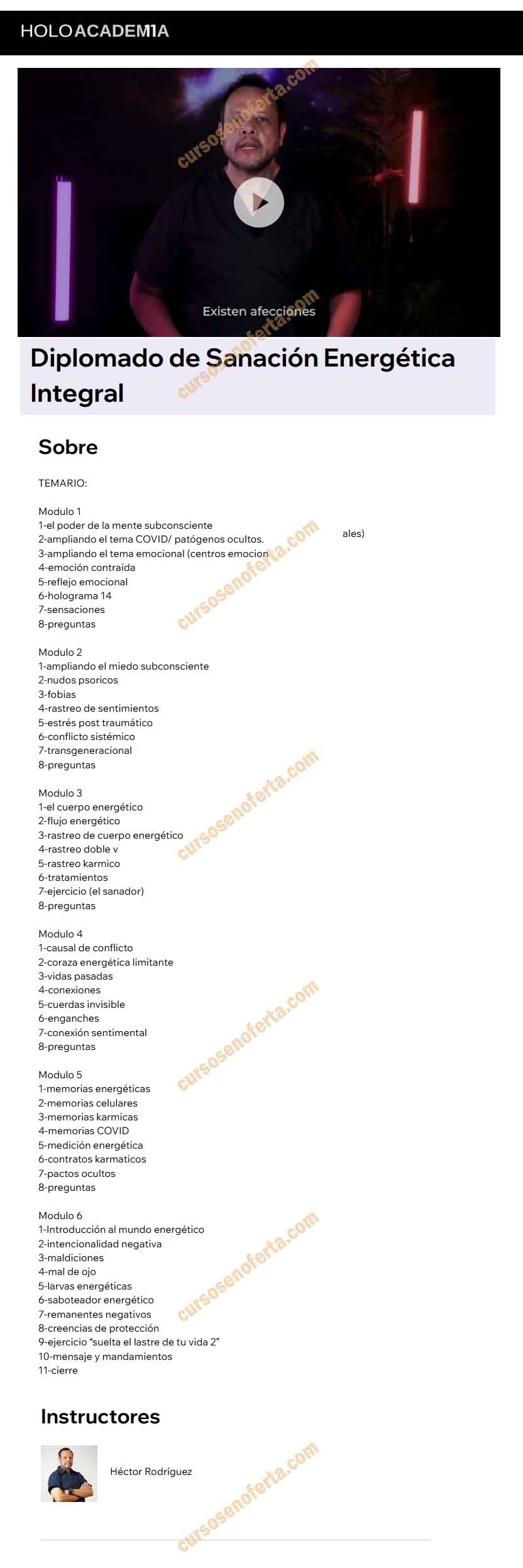 Diplomado de Sanación Energética Integral - holoacademia