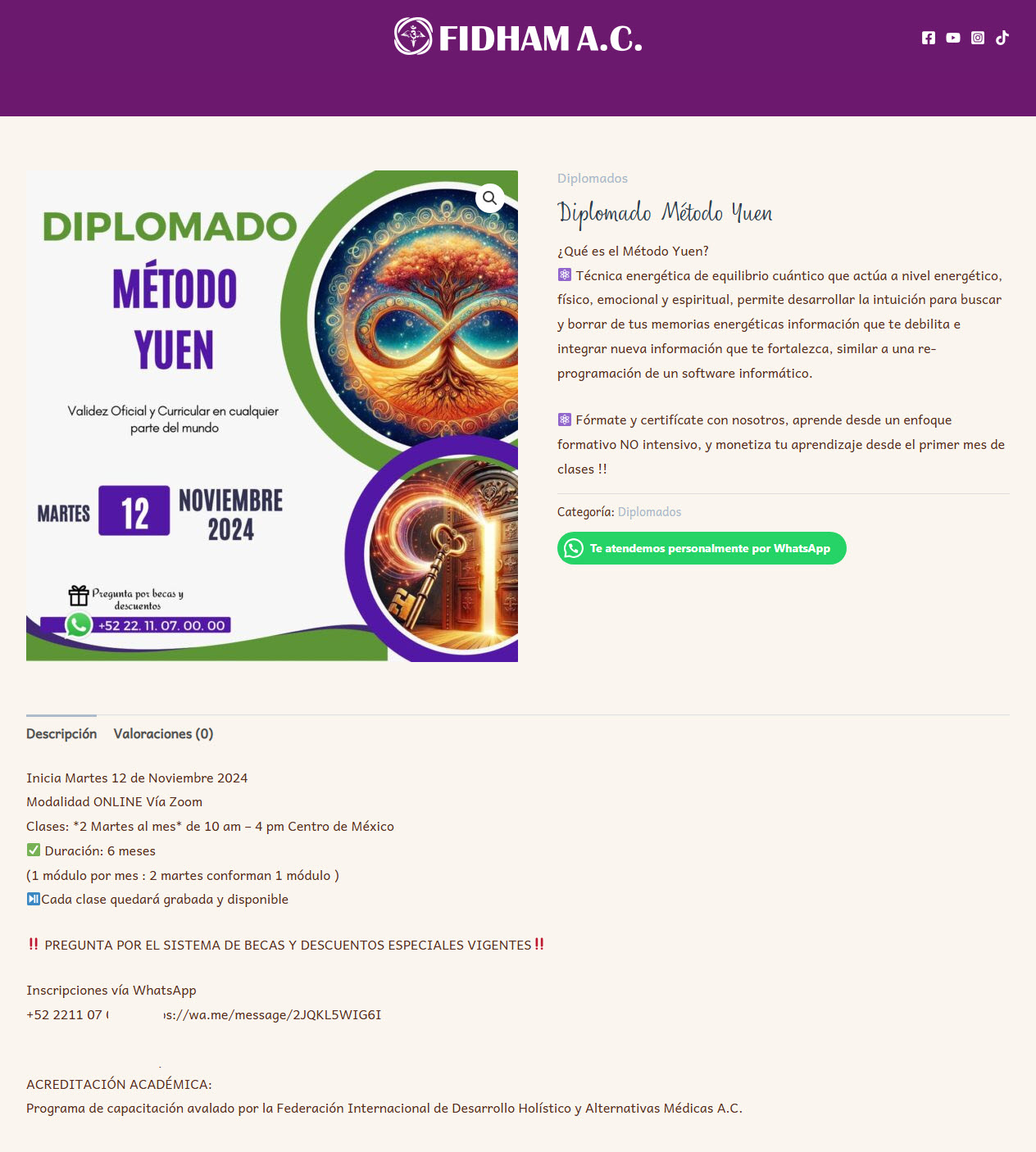 Diplomado Método Yuen - FIDHAM AC