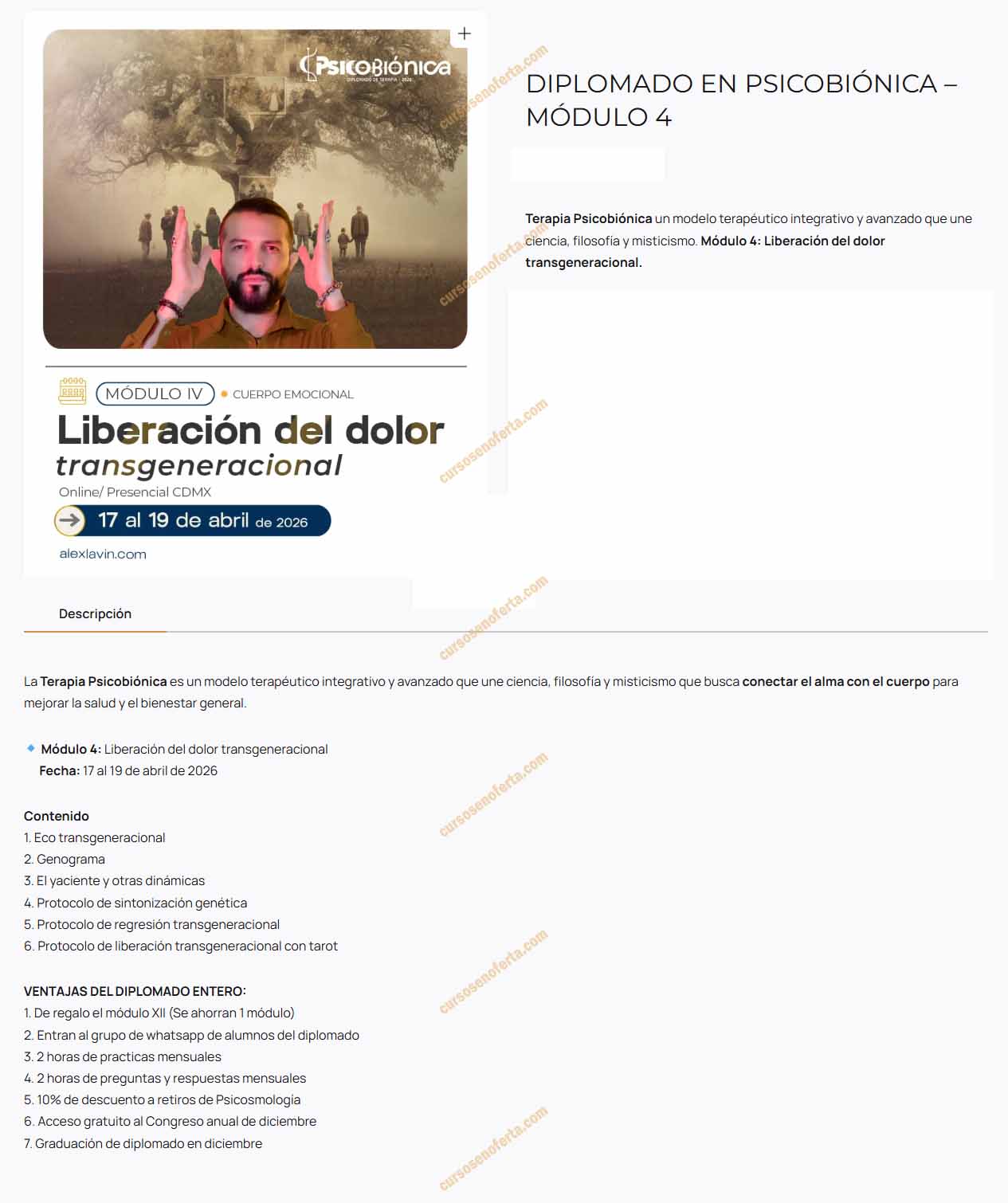 Diplomado Psicobiónica Módulo 4 - alejandro lavin