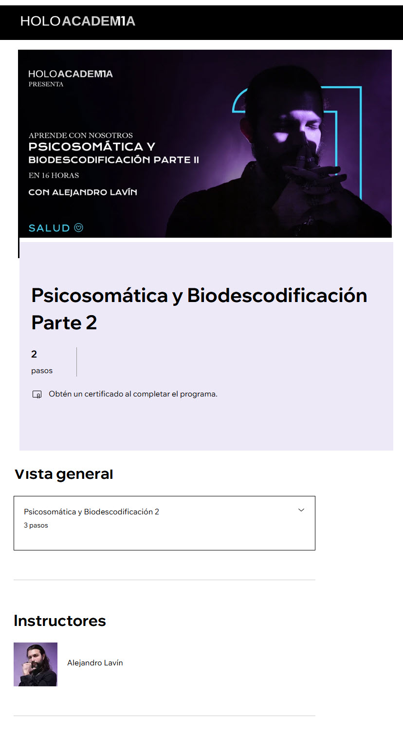 Psicosomática y Biodescodificación Parte 2 - holoacademia