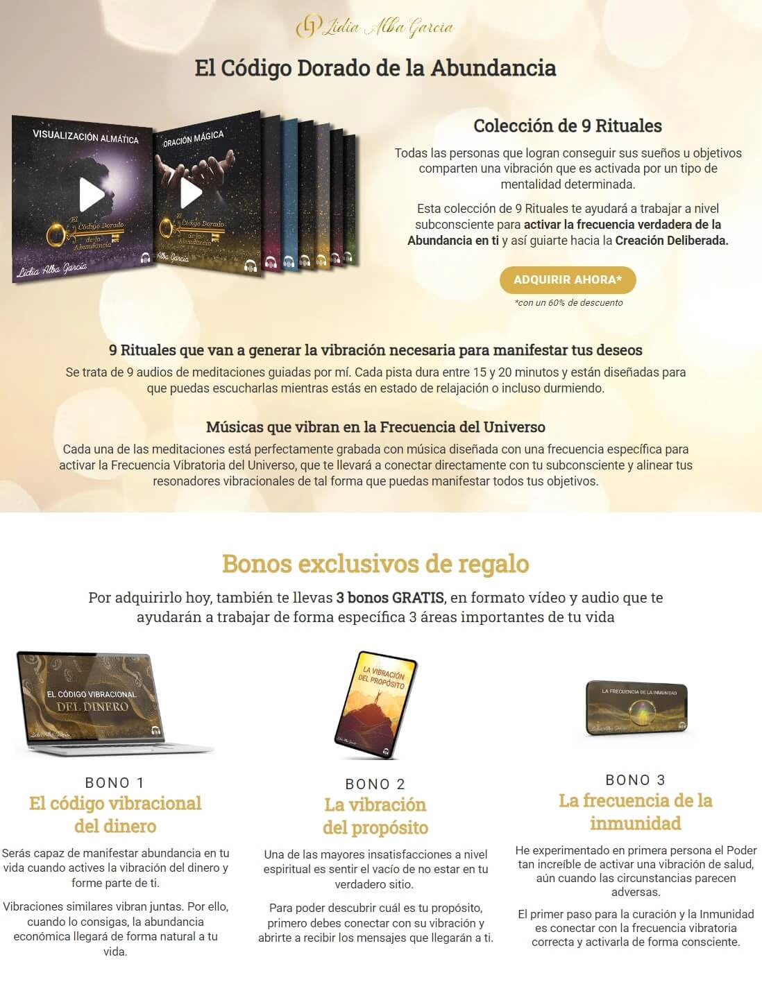 El Código Dorado de la Abundancia - lidia alba garcía