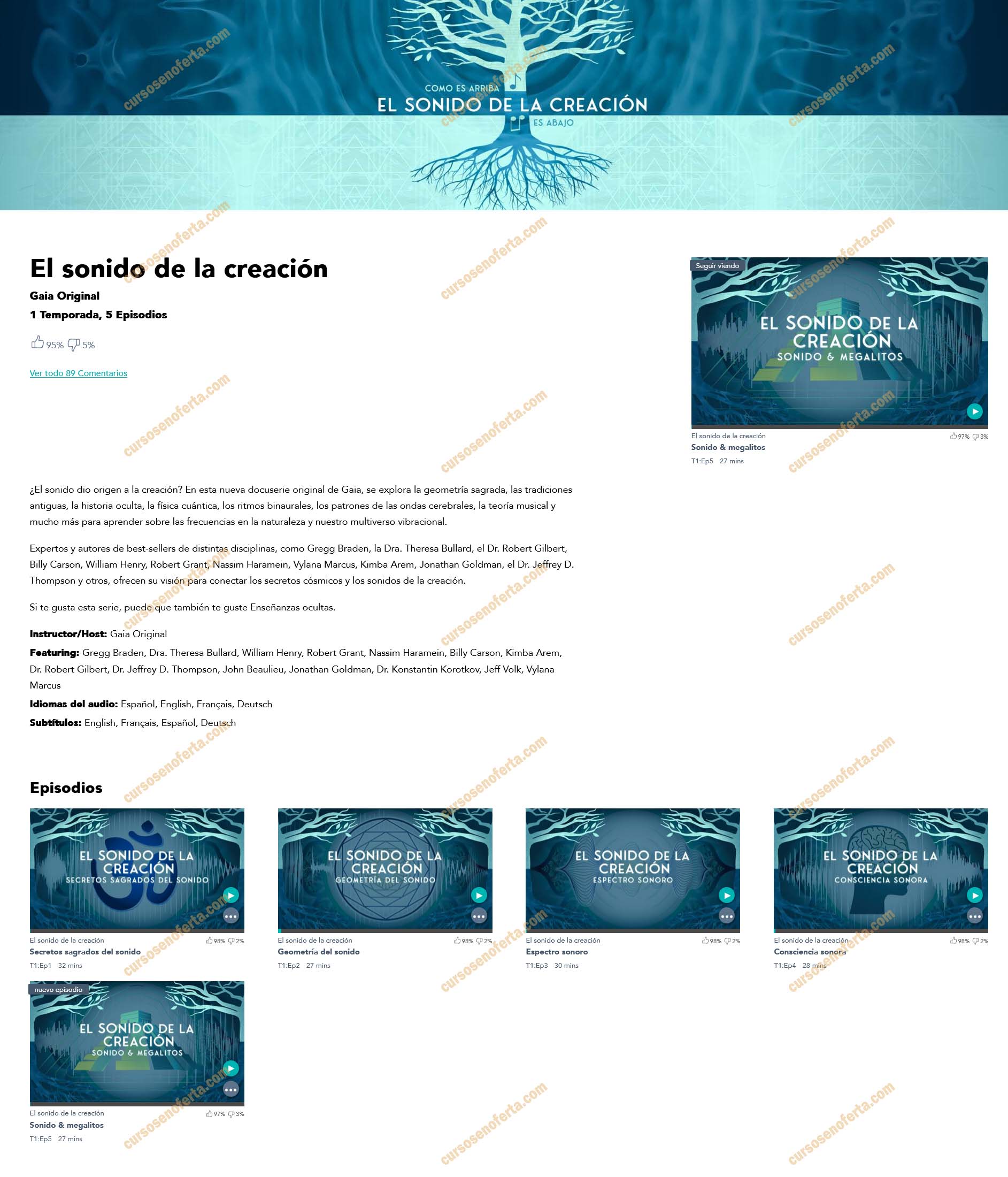 El sonido de la creación
