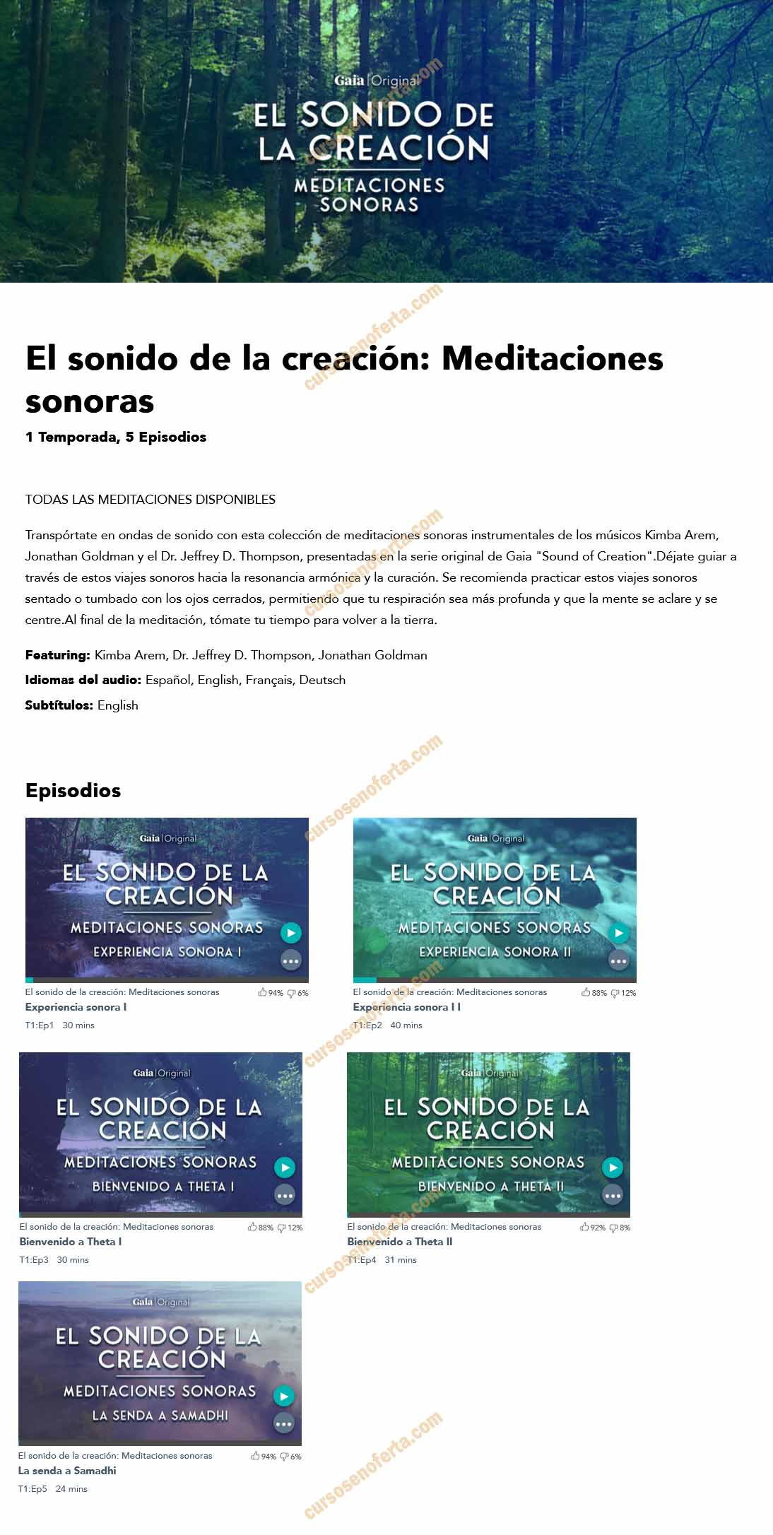El sonido de la creación - Meditaciones sonoras