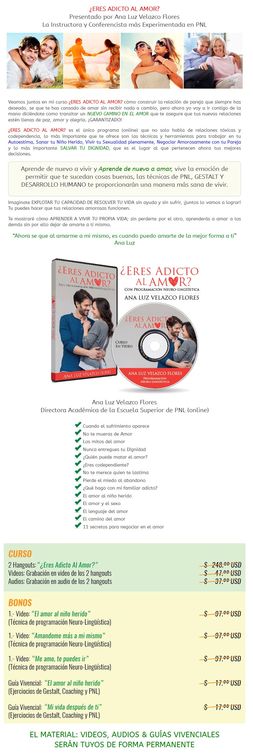 Eres Adicto al Amor - ana luz velazco
