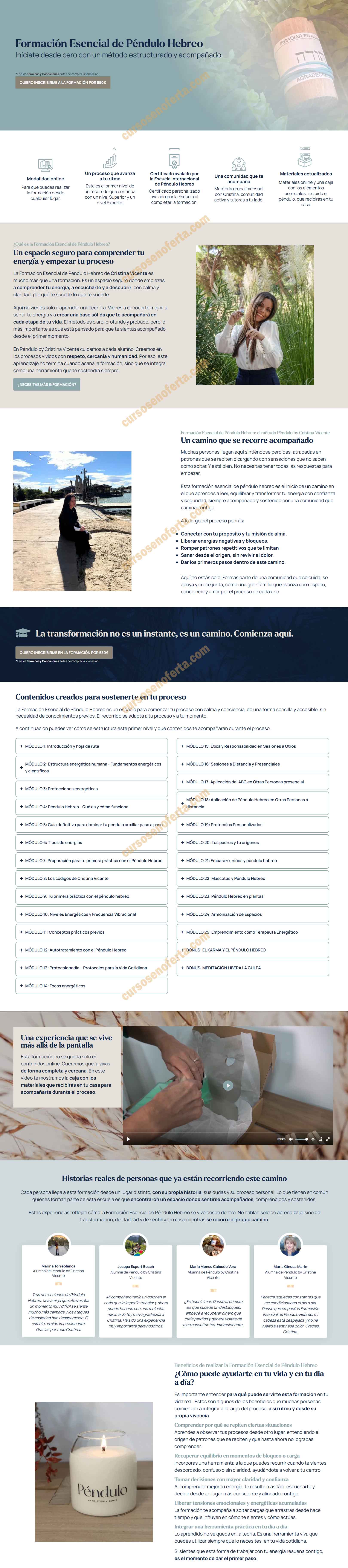 Formación Esencial de Péndulo Hebreo - Cristina Vicente