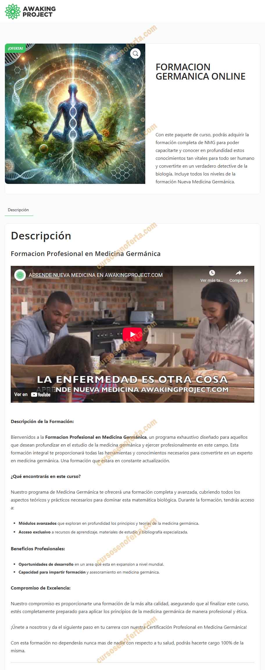 Formacion Online en Medicina Germánica - awaking project