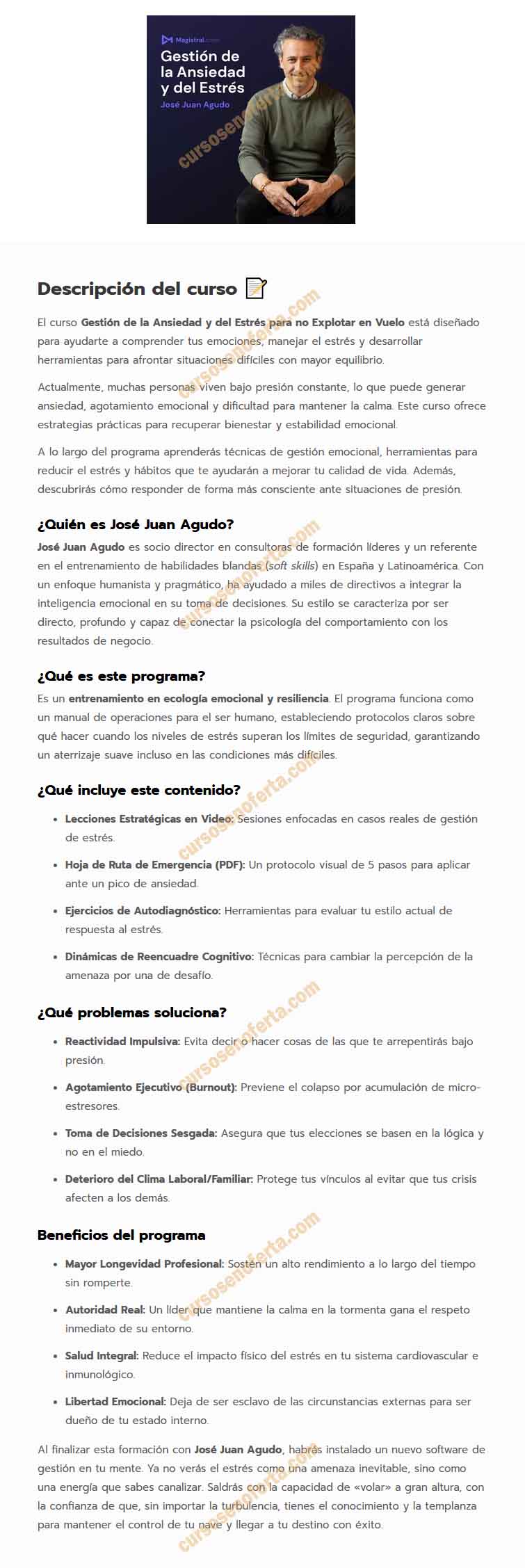 Gestión de la ansiedad y del estrés para no explotar en vuelo - josé juan agudo